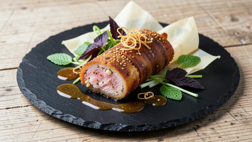 Asian Pork Roll Recipe: Wok-Seared Crunch with Sweet Chili Glaze