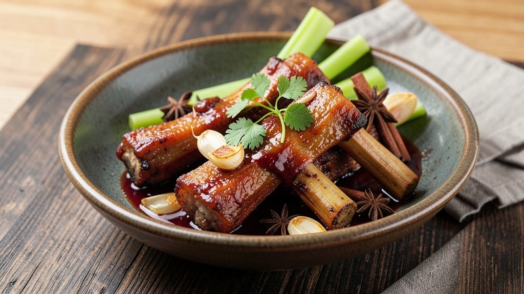 Asian Pork Neck Bones Recipe: Slow-Simmered Umami Bomb With Melting Celery Crowns