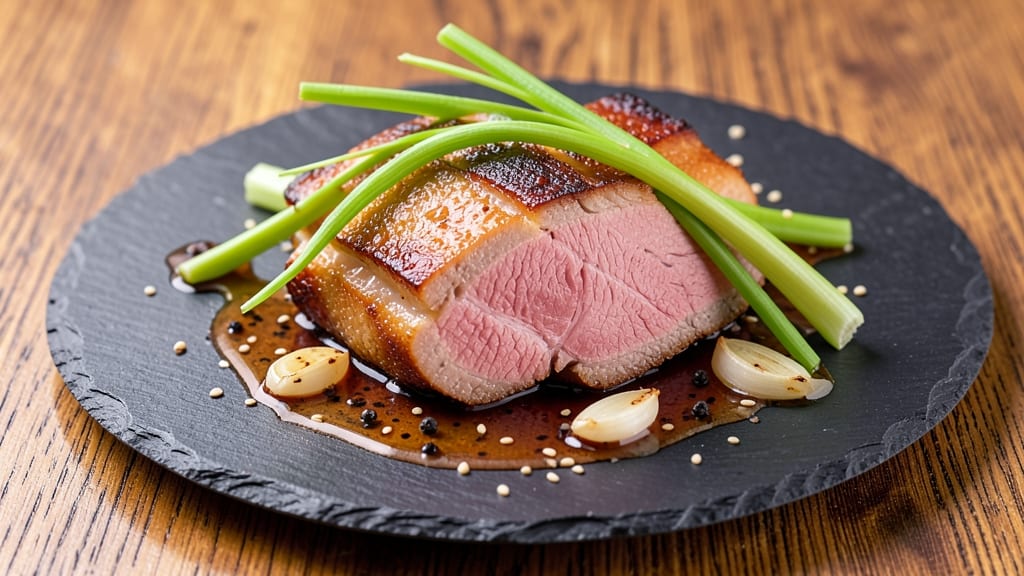 Ah So Pork Recipe: Celery Crown Crunch Over Slow-Braised Tenderness