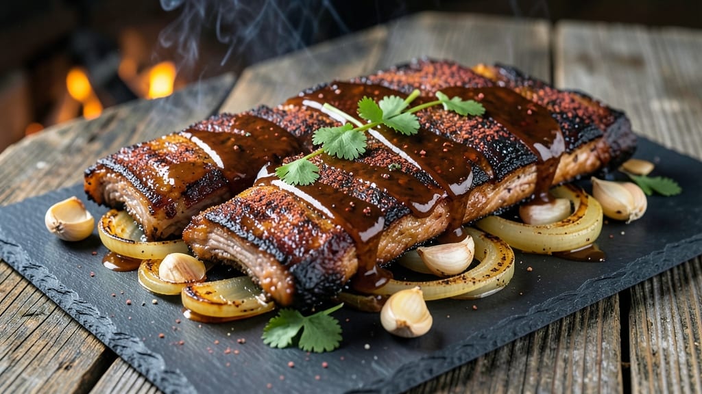 BBQ Pork Ribs Recipe Charcoal Grill: Wood-Fired Crust and Fall-Off-Bone Tenderness