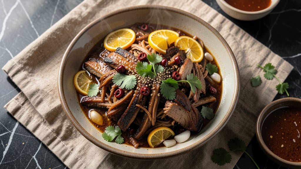 Mexican Shredded Pork Recipe Slow Cooker: Smoky Chipotle Shreds With Crispy Celery Crowns