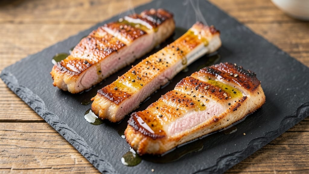 Air Fry Bone-In Pork Chops Recipe: Crispy Crust, Juicy Pink Hearts