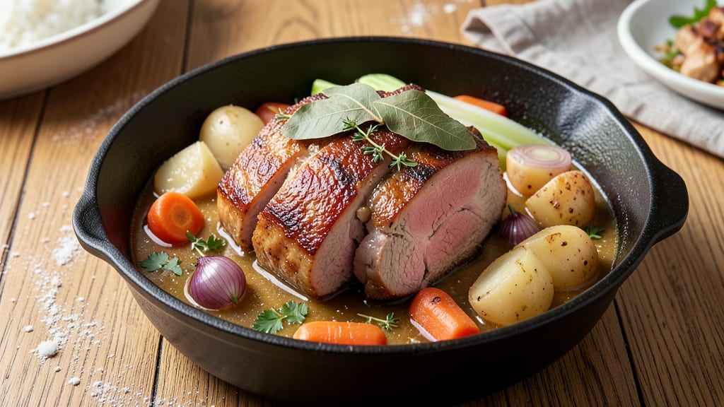 Boiled Dinner Recipe With Pork Shoulder: Savory Root Vegetables and Tender Meat in One Pot