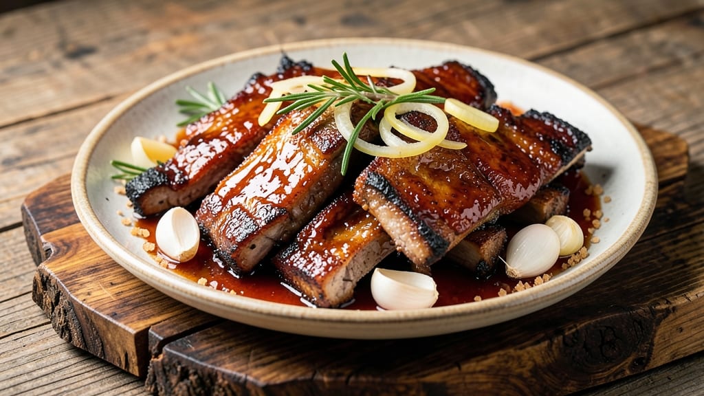 Ah So Sauce Pork Ribs Recipe: Slow-Simmered Umami Bomb With Celery Crown Crunch