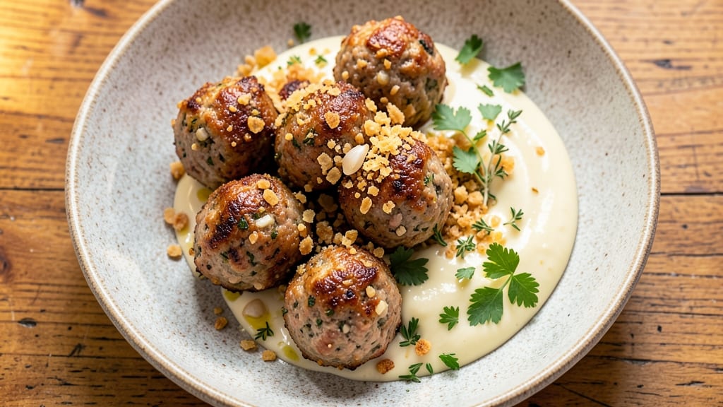 Minced Pork Meatballs Recipe: Herby Pan-Seared Bites With Juicy Centers
