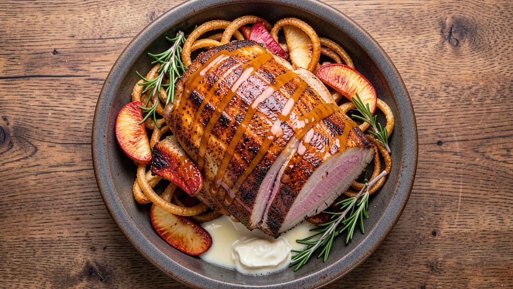 Air Fryer Rotisserie Pork Roast Recipe: Juicy Rotisserie-Style Meat with Crispy Skin