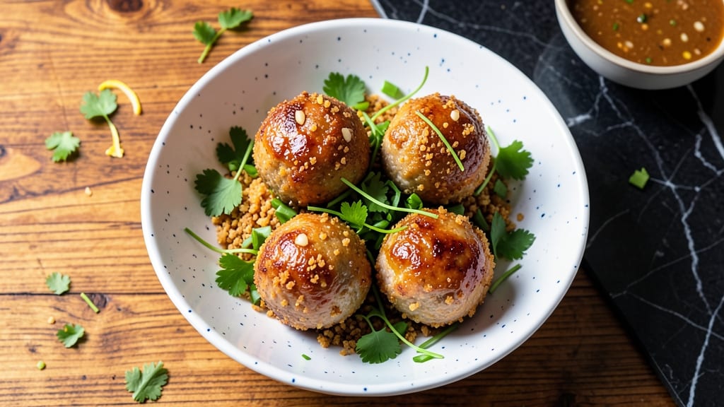Minced Pork Balls Recipe: Crispy Pan-Fried Bites With Herby Centers