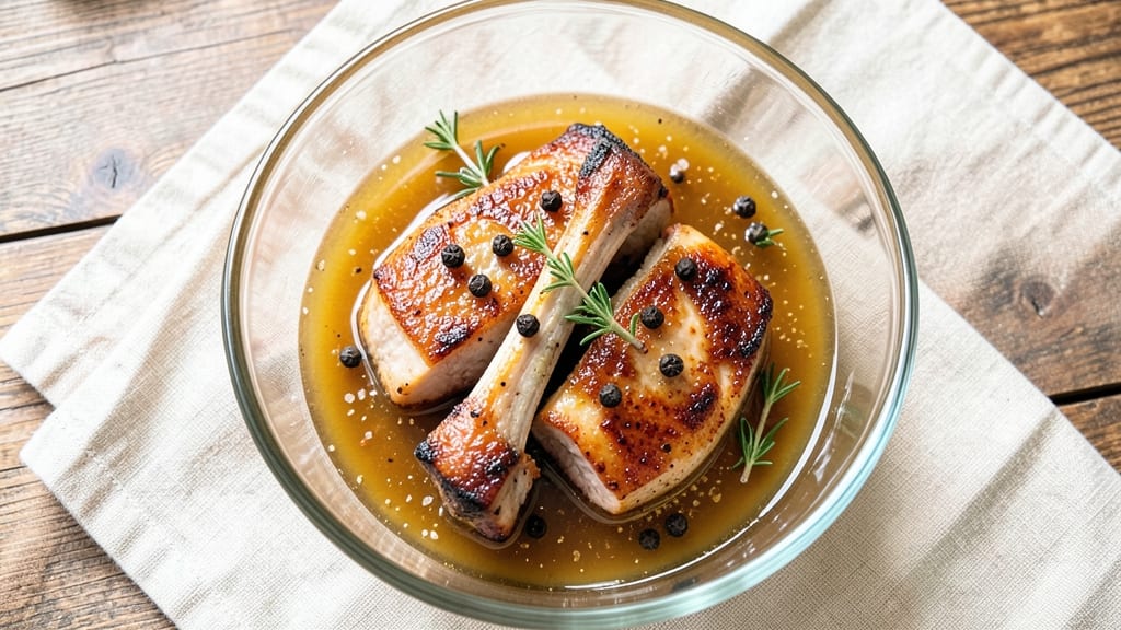 Brine Recipe for 2 Pork Chops: Crispy Crust, Juicy Pink Centers