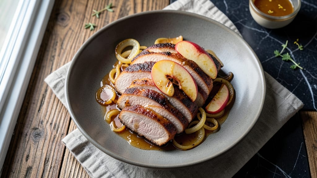 Apple Glazed Pork Tenderloin Recipe: Caramelized Apple Crunch Over Juicy Meat