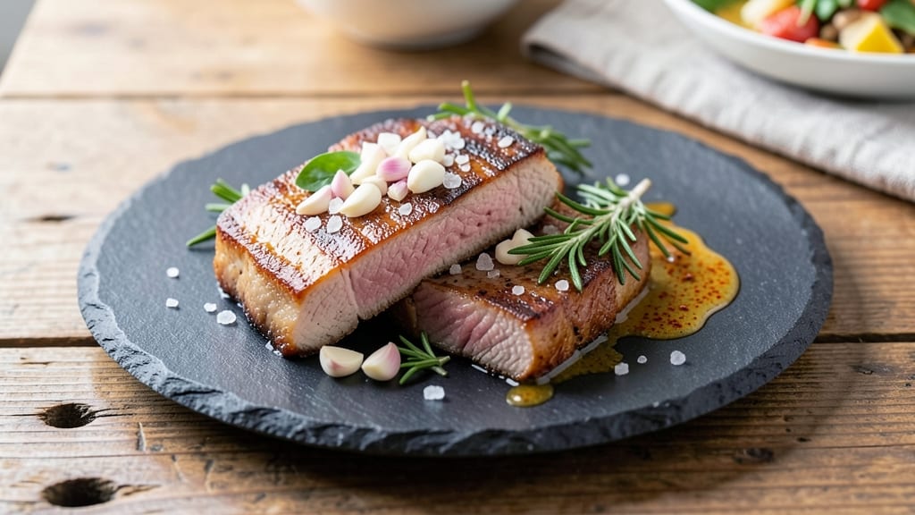 End Cut Pork Chops Recipe: Smoky Garlic Butter Crust Over Tender Hearts