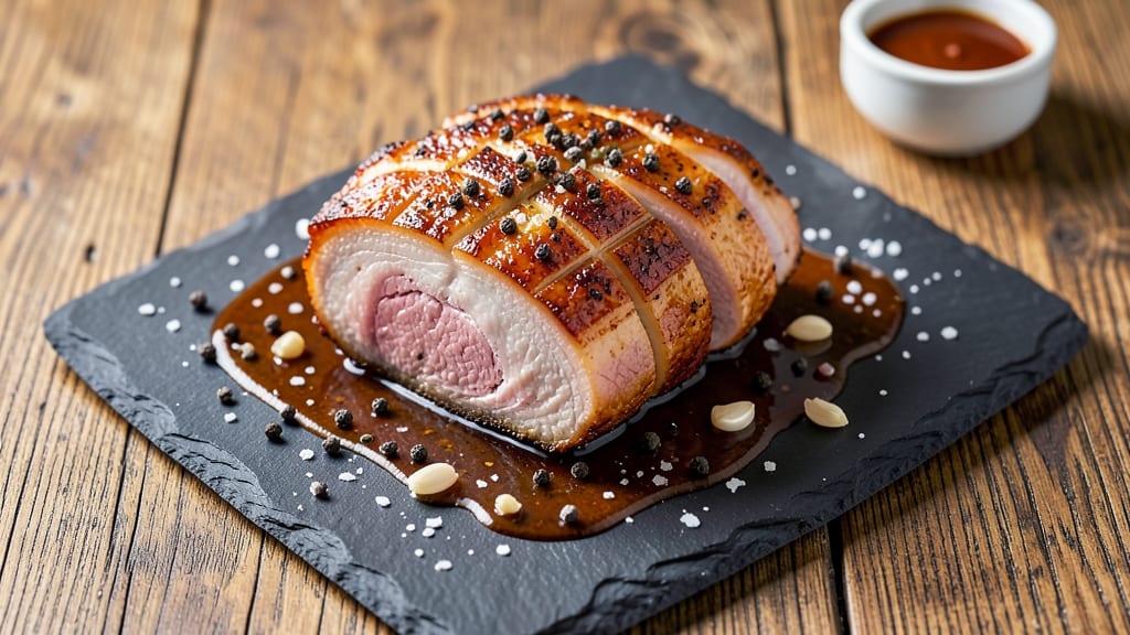 Air Fryer Roast Pork Belly Recipe: Shatteringly Crispy With Juicy Pink Hearts
