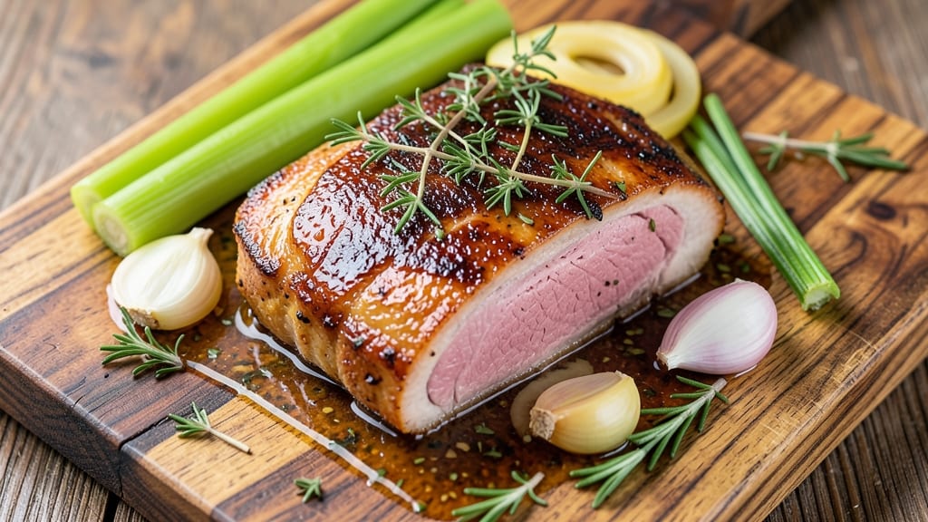 5 Lb Pork Loin Crock Pot Recipe: Slow-Simmered Juiciness With Celery Crown Crunch