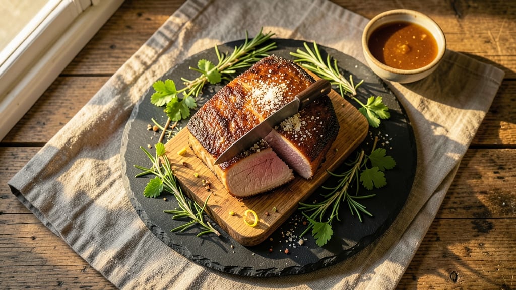 Alton Brown's Pork Tenderloin Recipe: Herb-Crusted Crispness With Juicy Pink Centers