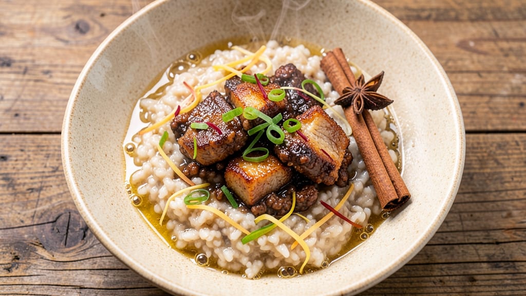 Minced Pork Porridge Recipe: Silky Broth with Fragrant Ginger and Star Anise