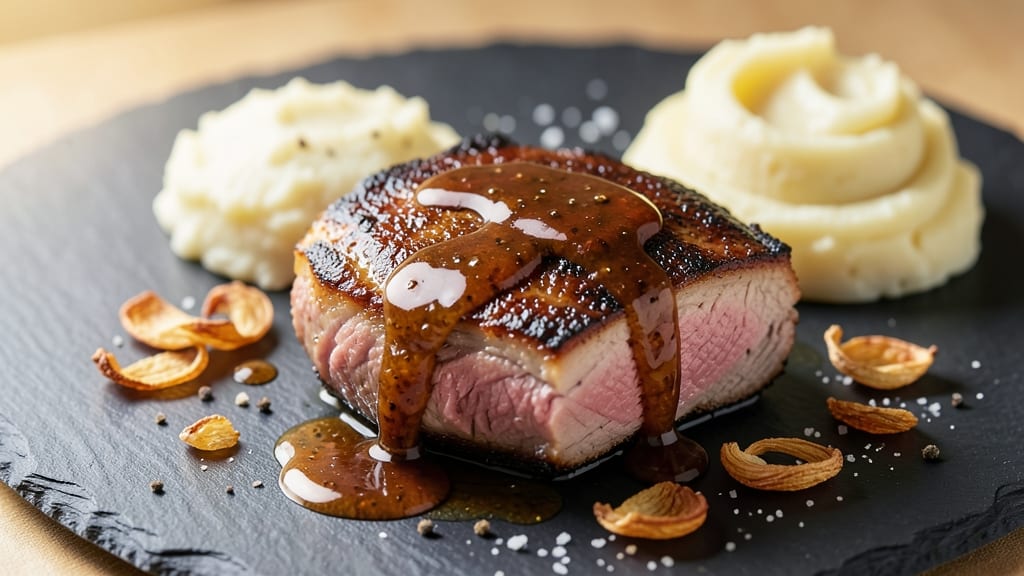 A1 Steak Sauce Pork Chops Recipe: Pan-Seared Crispness with Juicy Pink Hearts