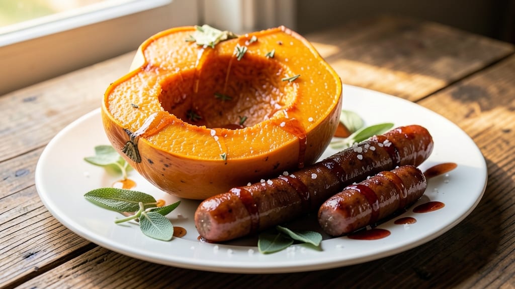 Acorn Squash and Pork Sausage Recipe: Roasted Sweetness Meets Savory Crunch